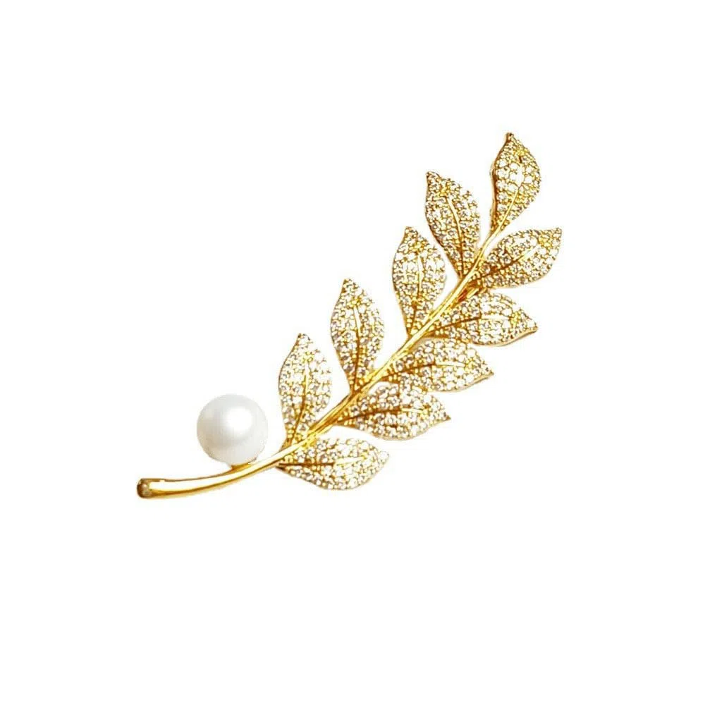 Spilla da donna per anniversario, regalo per moglie, spilla con perle naturali selezionate a mano di qualità AAA e moissanite color D, regalo per mamma, fidanzata, lei, NO11226, metallo, perla