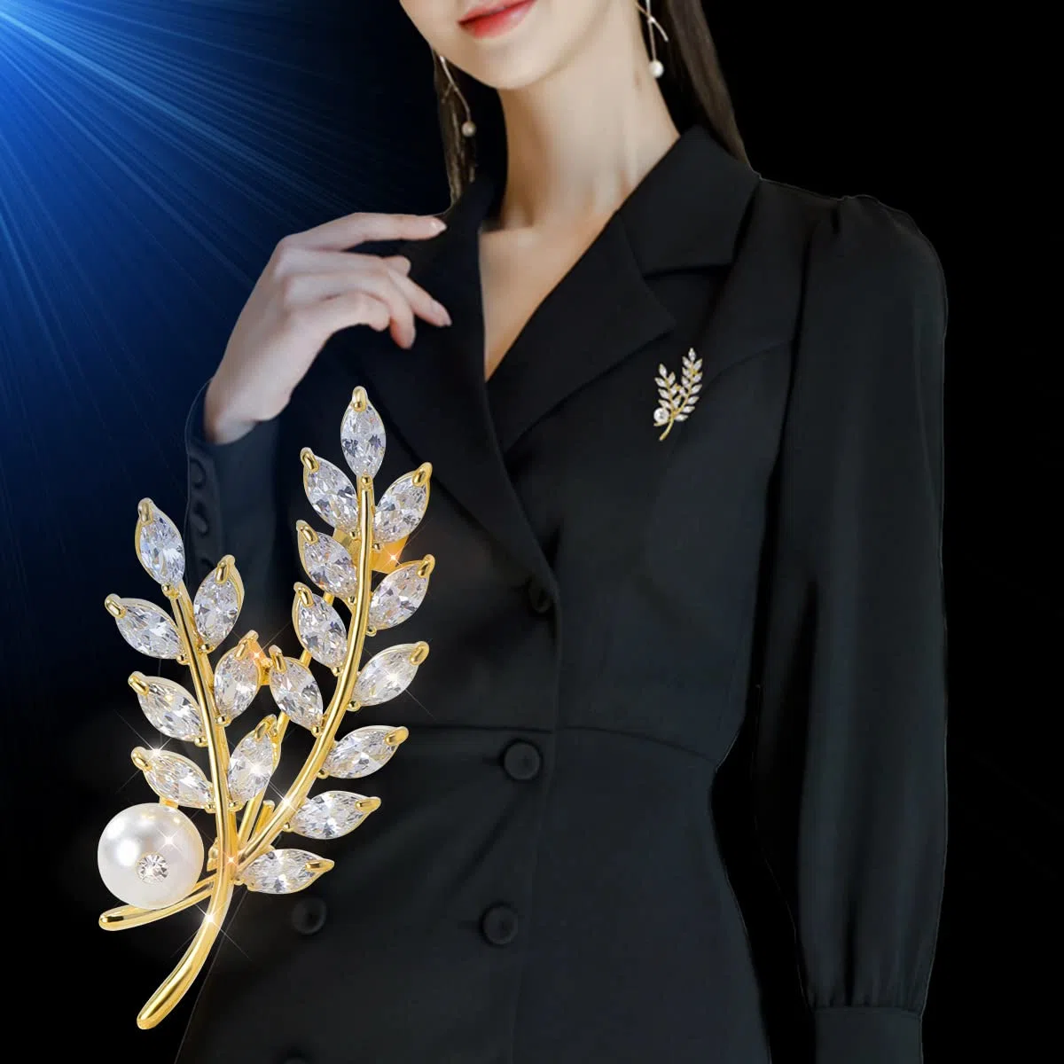 Spilla con perle, gioielli da donna, alla moda, regalo di Natale, moglie, mamma, fidanzata, anniversario, compleanno, gioielli raffinati, regalo per lei, metallo, perla