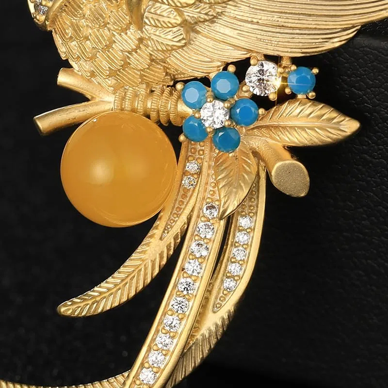 Spilla da donna per anniversario, regalo per moglie, spilla con perle naturali selezionate a mano di qualità AAA e moissanite color D, regalo per mamma, fidanzata, lei, NO11198, metallo, perla
